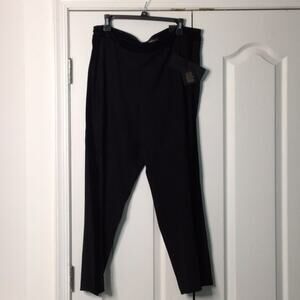 Diva 16w black tuxedo velvet insert skinny NWT